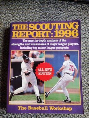 THE SCOUTING REPORT 1996 By Baseball Workshop & Gary Gillette **Mint Condition**
